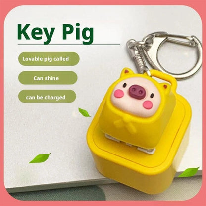 Frog Croaking Fidget Toy - Rechargeable Frog Croaking Keychain. Frog Croaking Stress Reliever with Colorful Lights. Fun & Portable Anxiety Relief Toy